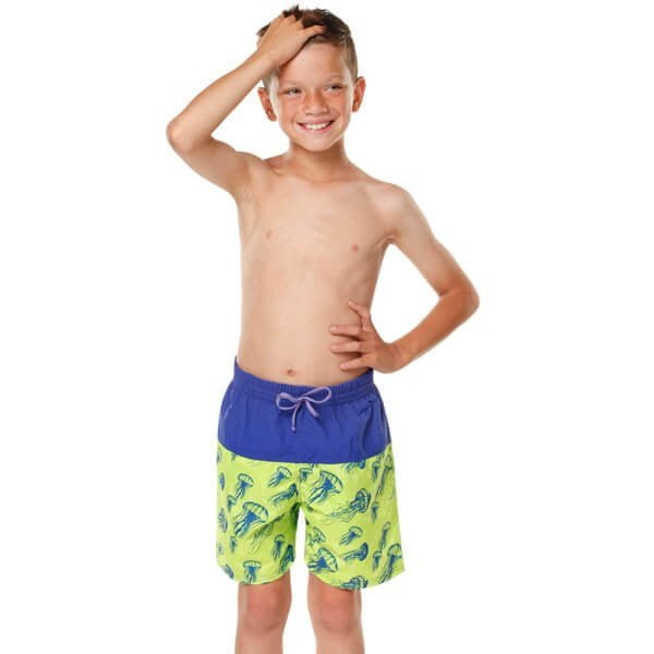 Boys Jelly Fish Board Shorts Model Front