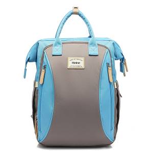 Large Backpack Blue Front