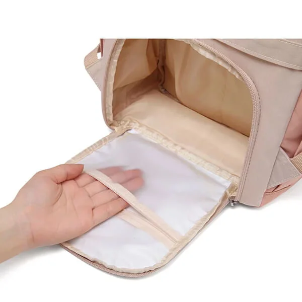 Large Backpack Pink Open Back